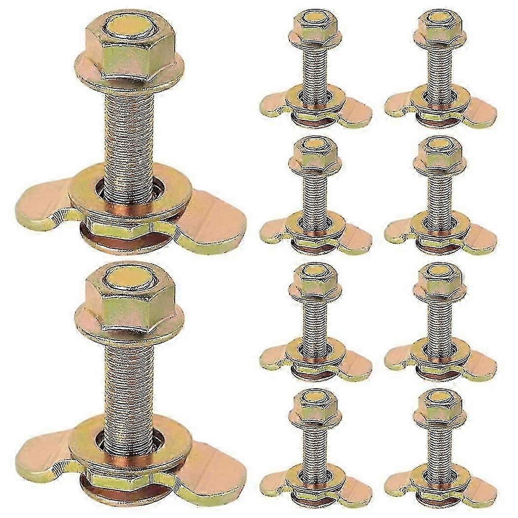 L Track Threaded Stud Fittings L-track Threaded Double Stud Lug Fitting Tie Down, Used With L Track Rails, Gold