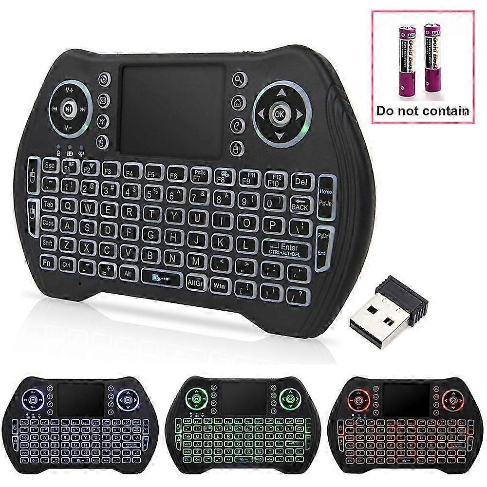 Mini Keyboard Wireless With Touchpad Mouse, 2.4ghz Smart Tv Keyboard