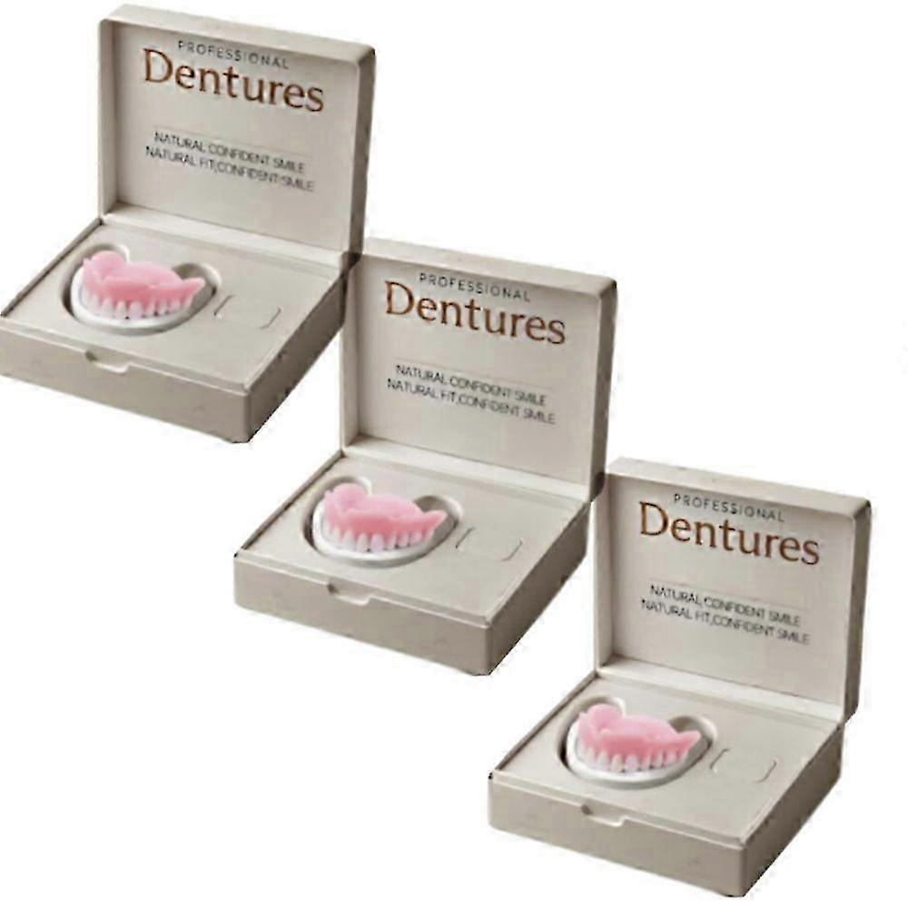 1/2/3x Advanced Customized Full Denture Set, Silicone Reline Denture Set