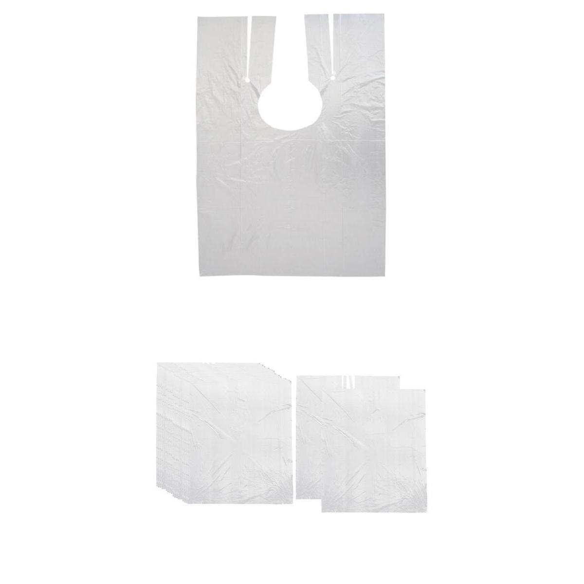 100x使い捨てヘアカットケープドレスユニセックスヘアカット理髪店ドレス