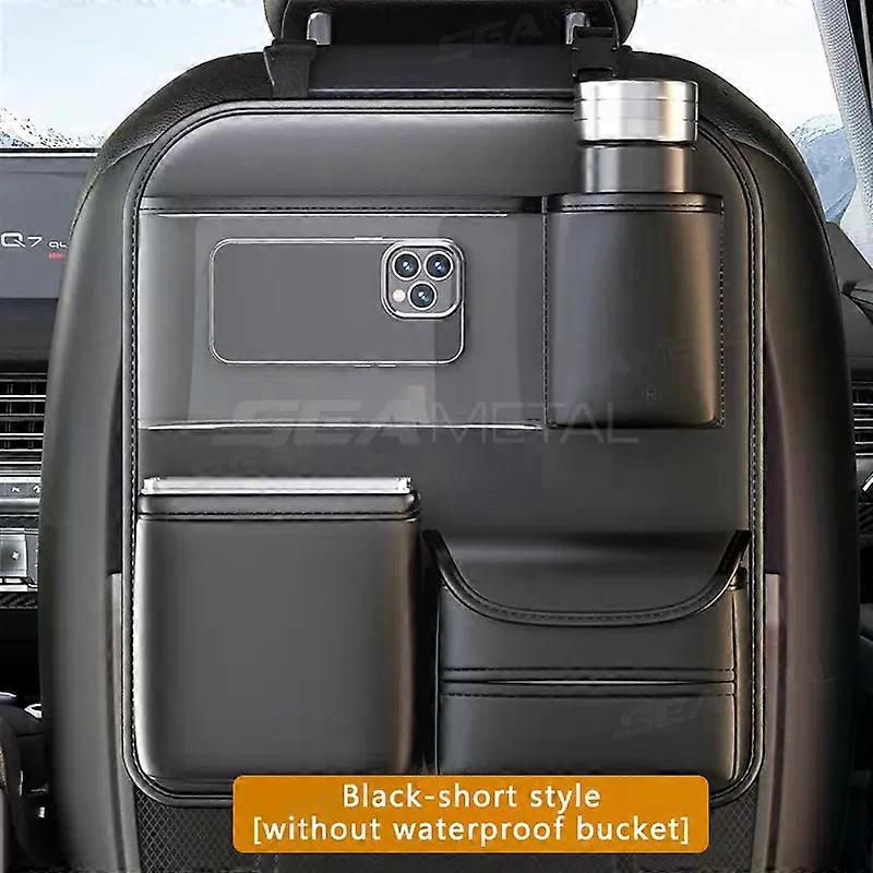 BLALION All in One Car Seat Back Storage Bag Upgraded 5-Pocket Car Organizer with Folding Table Tissue Anti Kick Pad Cup Holder