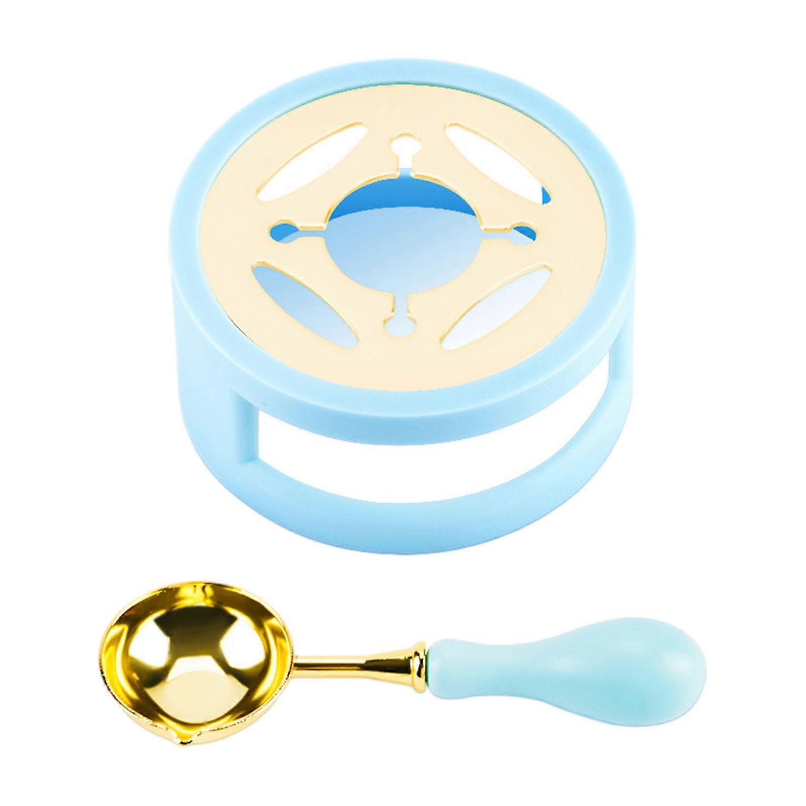 Wax Seal Warmer Melting Kits for Melting Wax Bead Seal Wax Stick, Wax Seal Furnace with Melting Spoon for Wax Seal Stamp