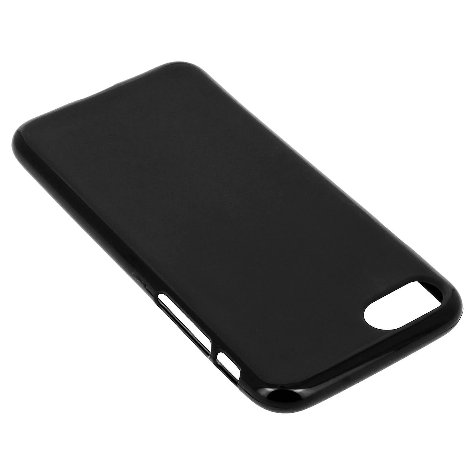 Capa Apple iPhone 7 / 8 silicone flexível antimarcas - Preto