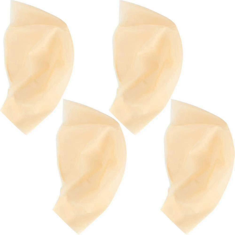 Bald Caps Latex Bald Cap For Adults Makeup Bald Head Wig Cap Costume Accessory 4pcs
