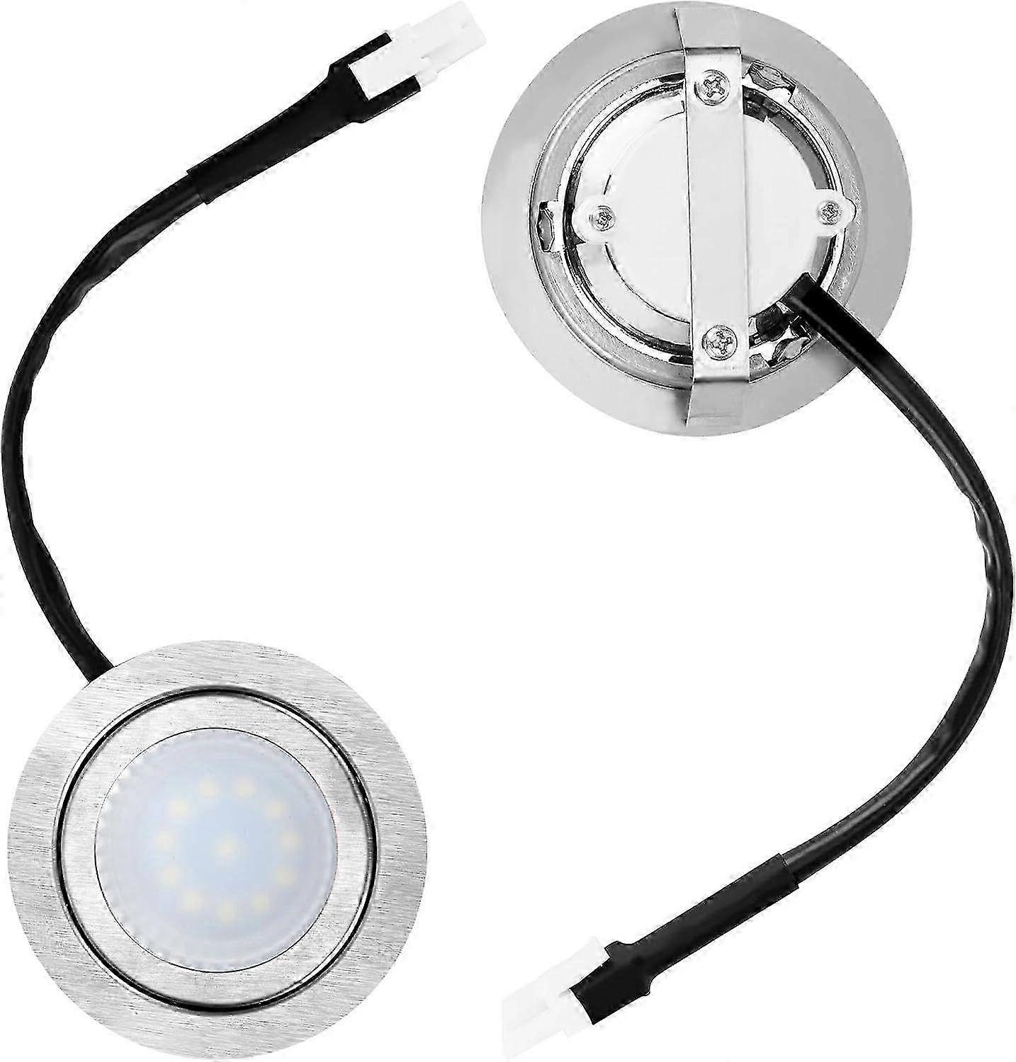 2 stk 12V LED Range Hette Pærer, Rustfritt Stål Innfelt Lys