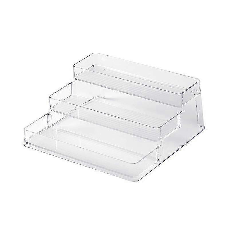 3-Tier واضح الاكريليك عرض الناهض الجرف لتخزين الحمام المطبخ 10 "x4" x9