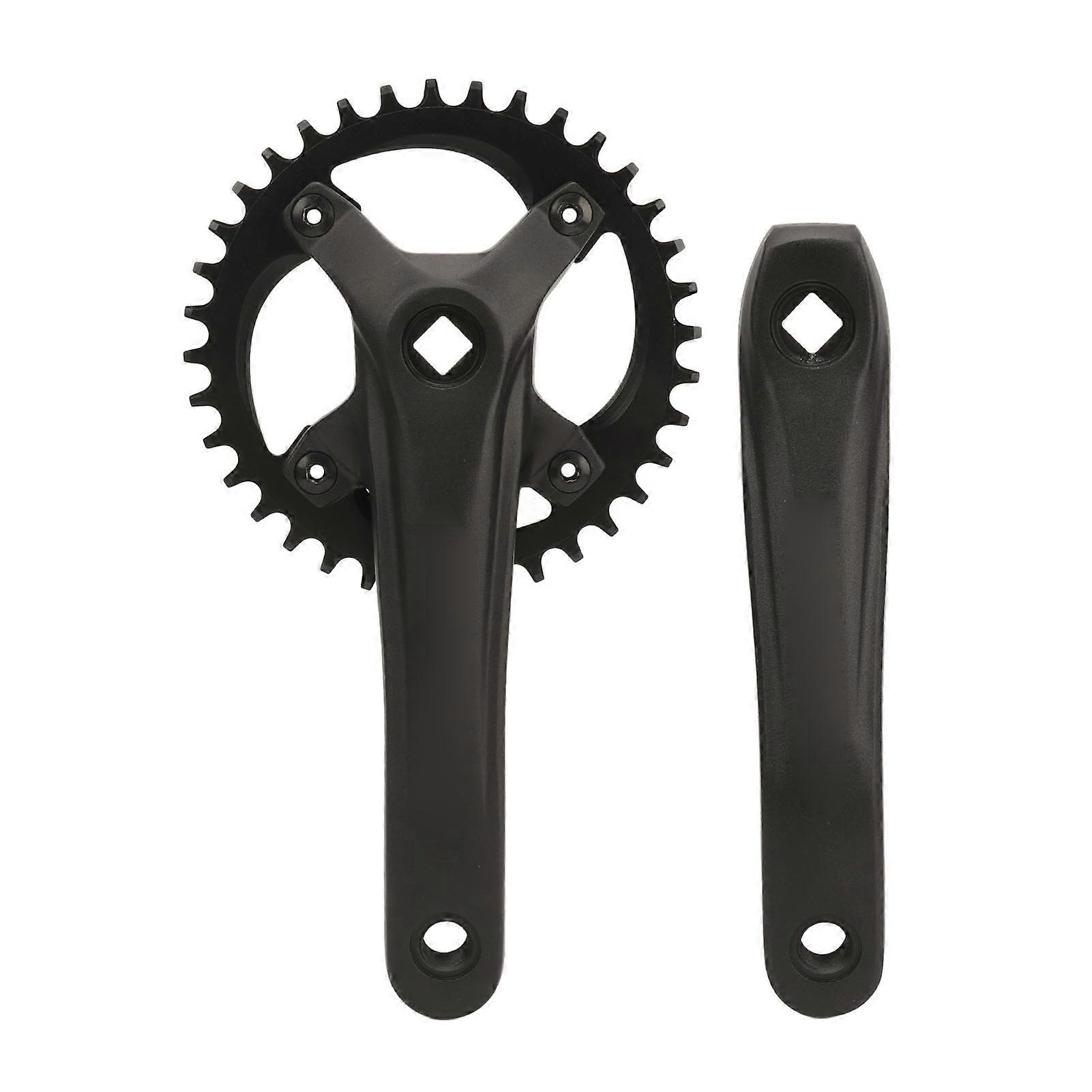 Pédalier VTT monovitesse 104 BCD, 36 dents, trou carré, dents positives et négatives, disque simple, 7 à 12 vitesses, accessoires de modification
