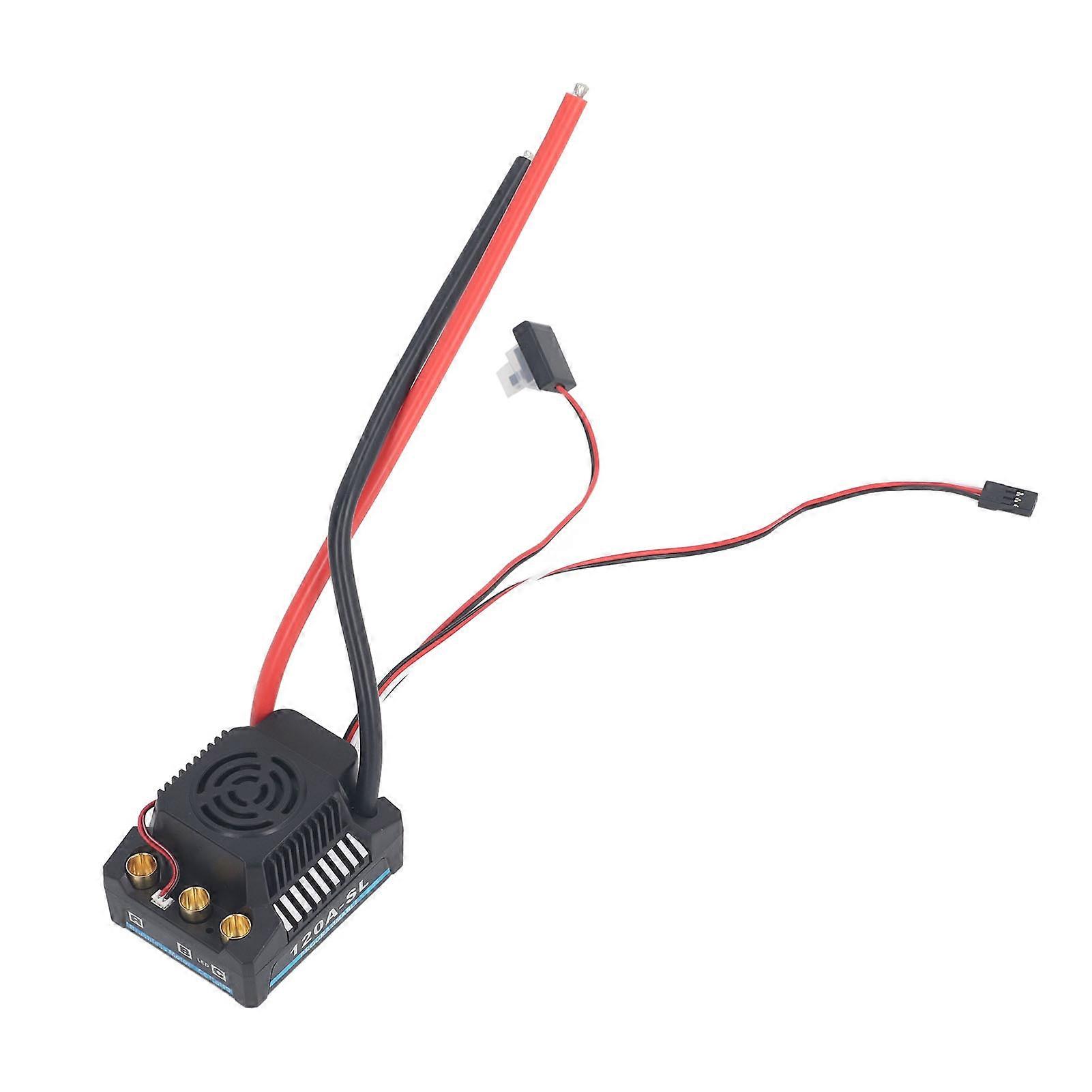 120A Brushless ESC High Power RC Electronic Speed Controller for 1/8 1/10 Model Car 