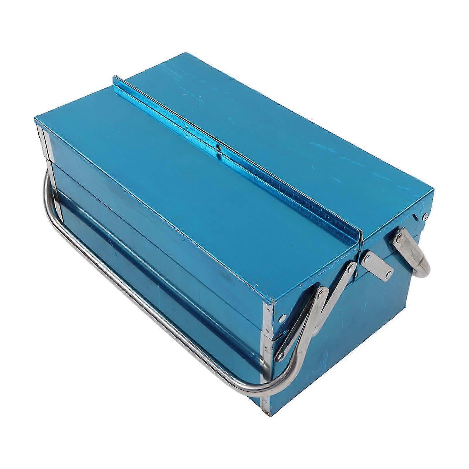 2025 2 Layer 3 Tray Tool Storage Box Stainless Steel Cantilever Toolbox Folding