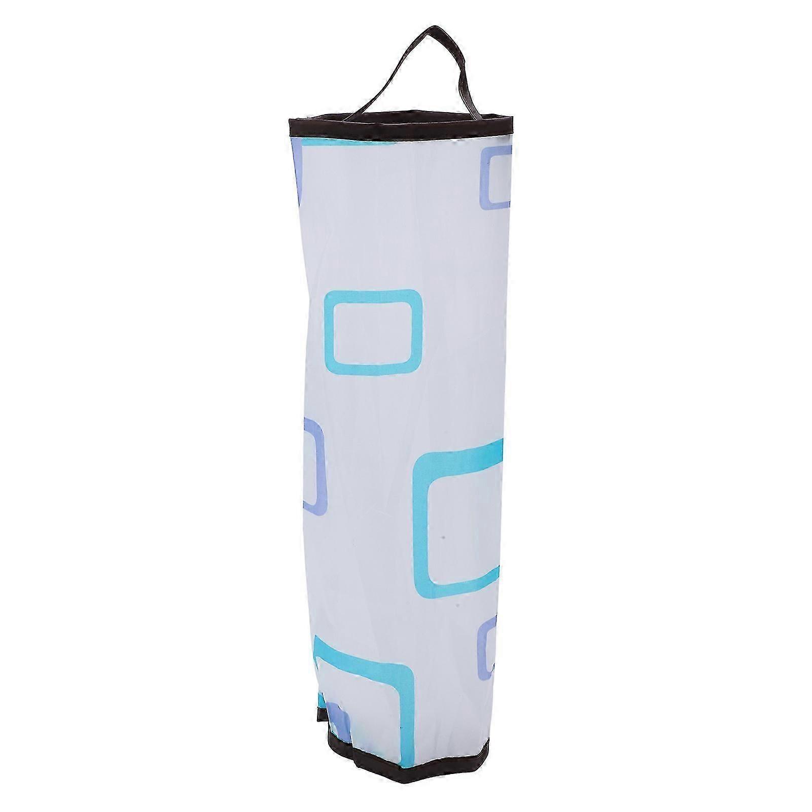 42x18cm Small Items Storage Bag Large Capacity Portable Polyester Refuse Pouch Container for CampingWhite
