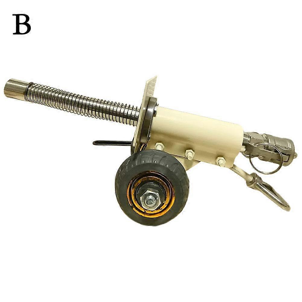 Beige (B) $ Handmade retractable shock-absorbing cannon ornaments Italian cannon body stainless steel ornaments New Year's firecracker artifact