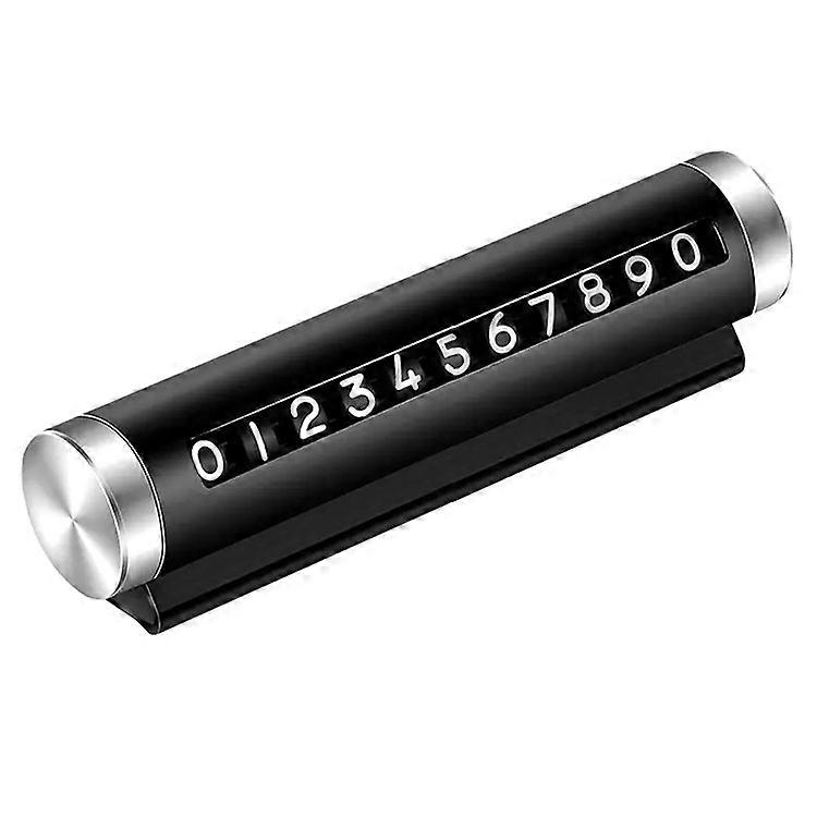 Aluminum Alloy+PC Roller Design Car Stop Sign Phone Number Plate Temporary Parking Card