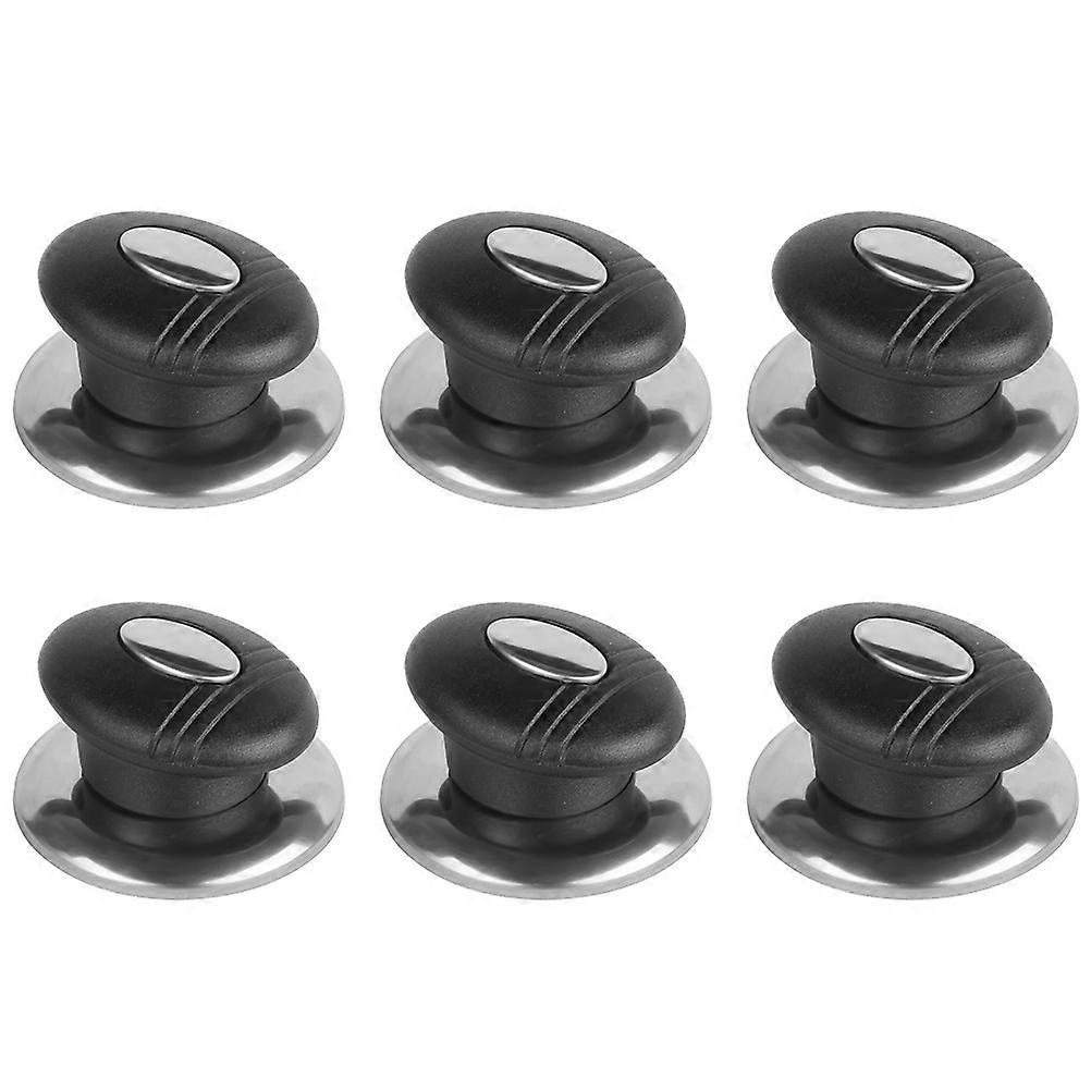 Universal Pot Lid Knobs in Assorted Colors Stainless Steel and for Kitchen Use High Temperature Resistance 6 Pieces