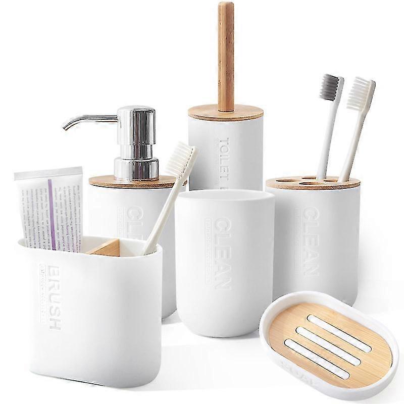 6-Piece Bathroom Accessory Set with Dispenser