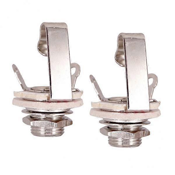 5x 2x Plug Guitar Output Socket 6.35 Mm Socket for Electric Guitar Bass Part