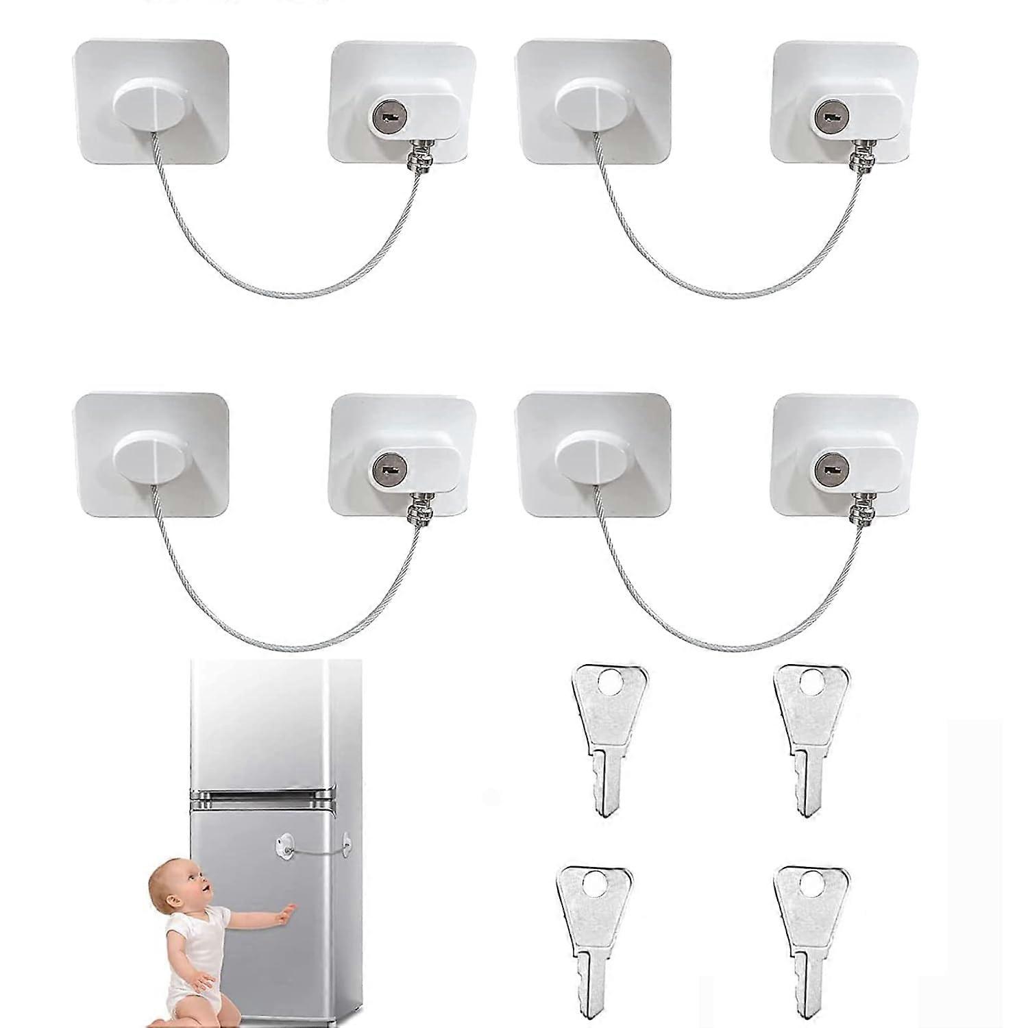 Refrigerator lock child safety 4 pack