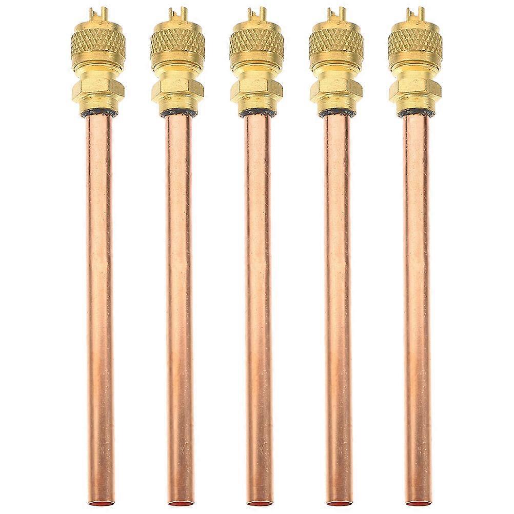 5pcs Durable Lightweight Service Access Valves for Air Conditioner, Fridge, and Refrigeration Systems – Easy to Operate, Corrosion Resistant Check