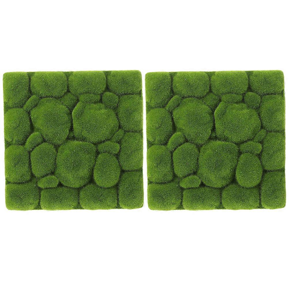 Wall Decor Panel with Simulated Moss, Long-term Use, Blends with Home Interiors