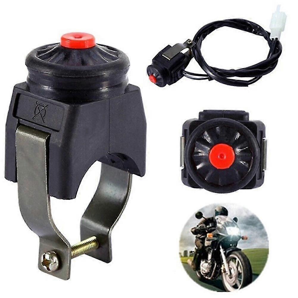 Universal Motorcycle Kill Switch Push Button Horn Starter Dirt Bike ATV UTV Red~