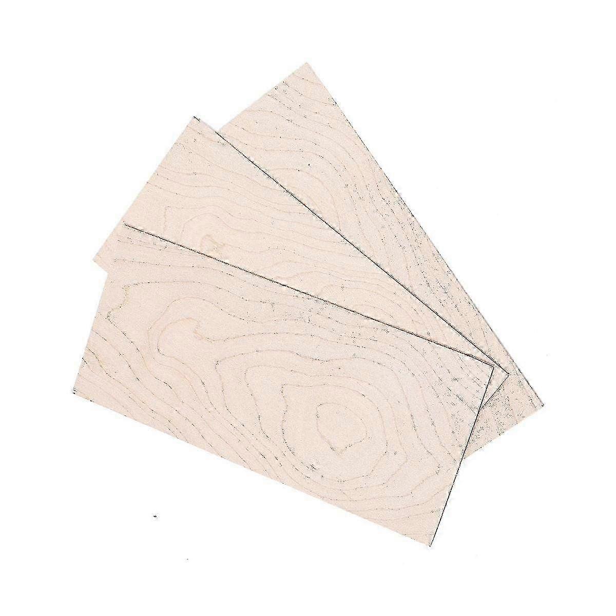 3個のメープルウッドベニヤヘッドプレート&アコースティッククラシックギターDIY弦楽器製作用ヘッドストック