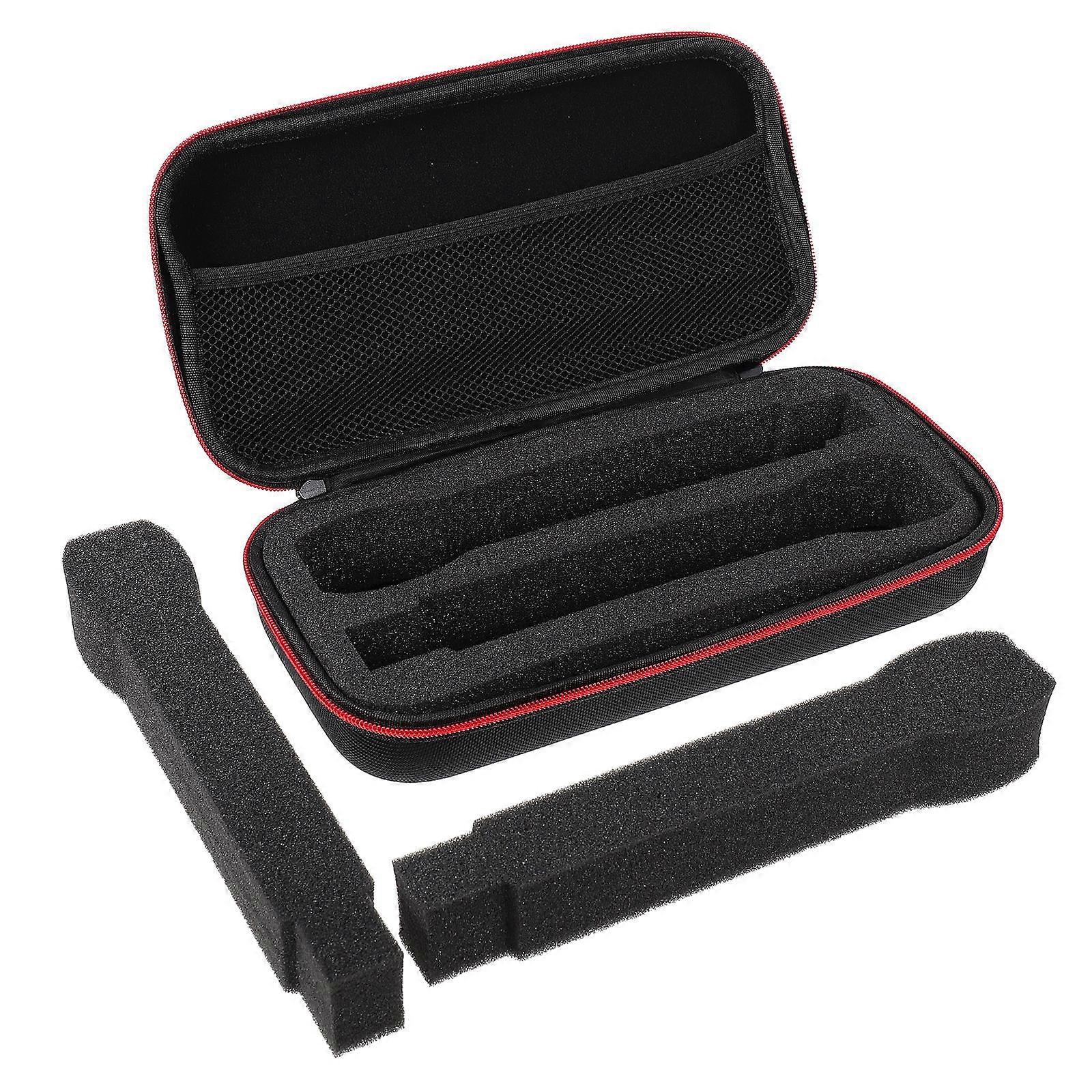 Portable Microphone Protective Bag with Durable EVA Material for Safe Storage Black Small Size