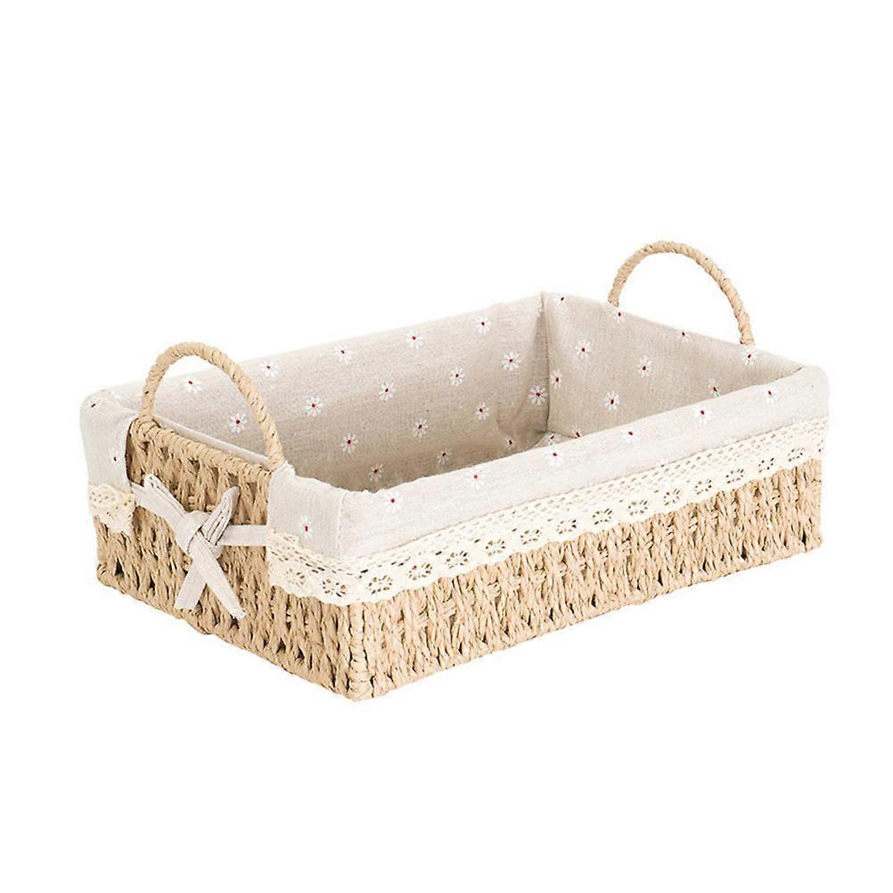 Handmade Woven Basket Decorative Flower Container for Home Decor, Balcony, and Dining Table Use – Natural Finish