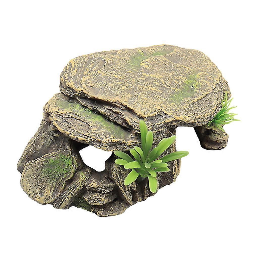 Reptile Terrarium Ornament, Health-focused Resin Design for