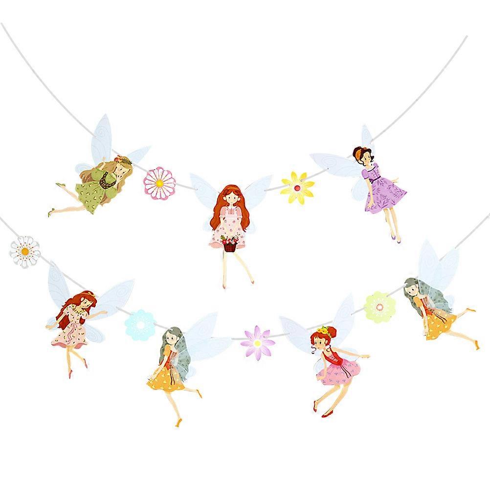 Sure! Here's a refined and engaging product description for your **2 Sets Fairy Birthday Banner** with a charming flower theme:

 

✨ **2 Sets Fairy