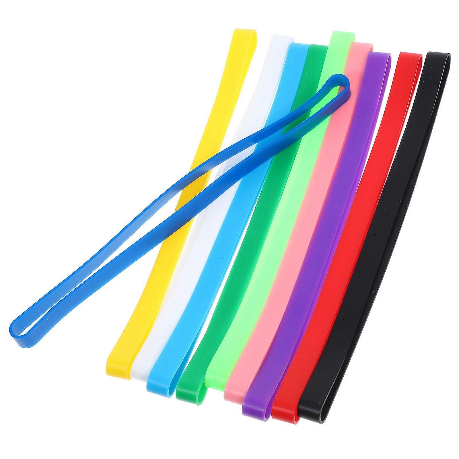 10pcs Journal Elastic Band für Reise Notebook Elastischer Gurt für Scrapbook Journal Elastic Band Zubehör