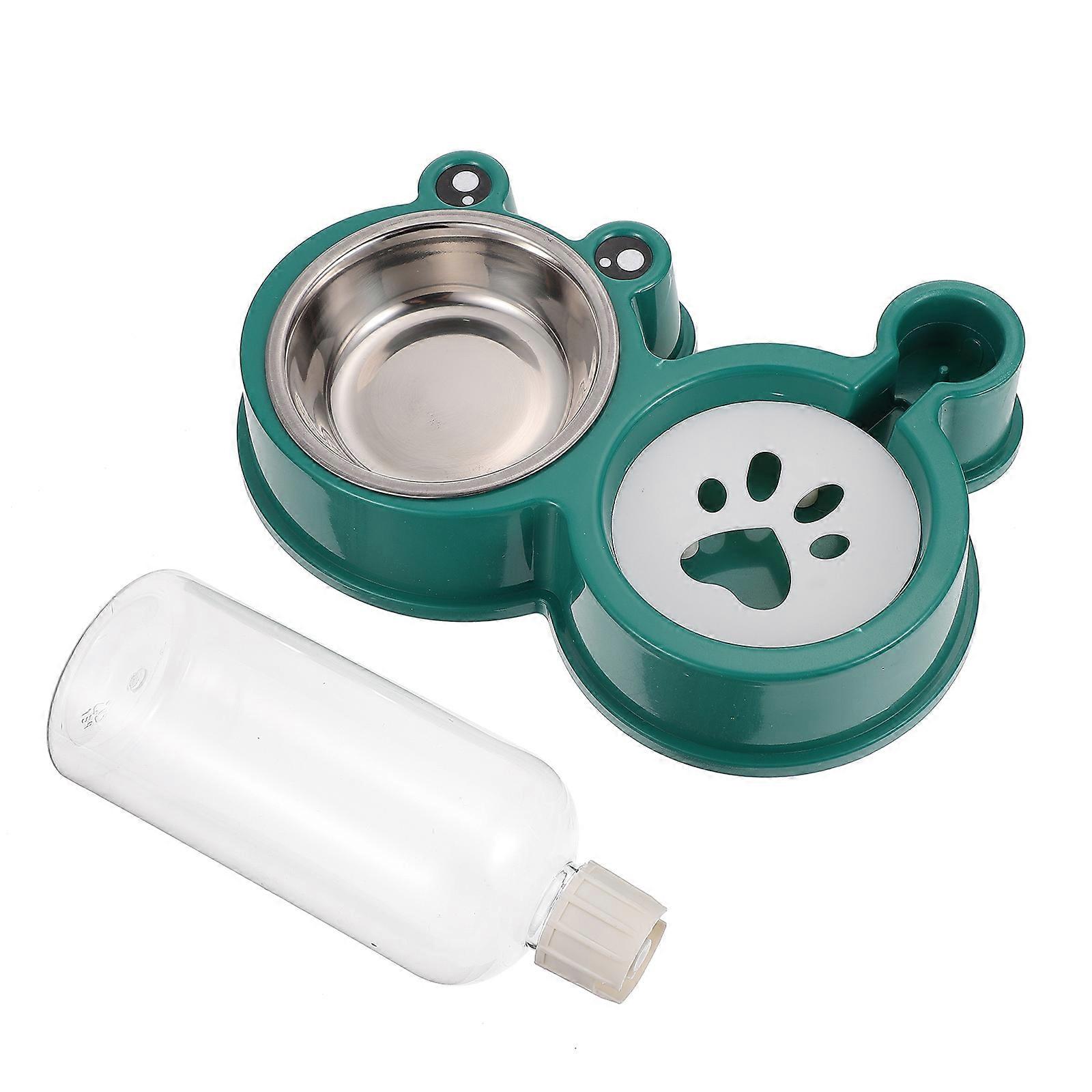 Green Pet Bowl for Small Animals like Rabbit Hamster Guinea Stable Anti Skid Plastic 1PC