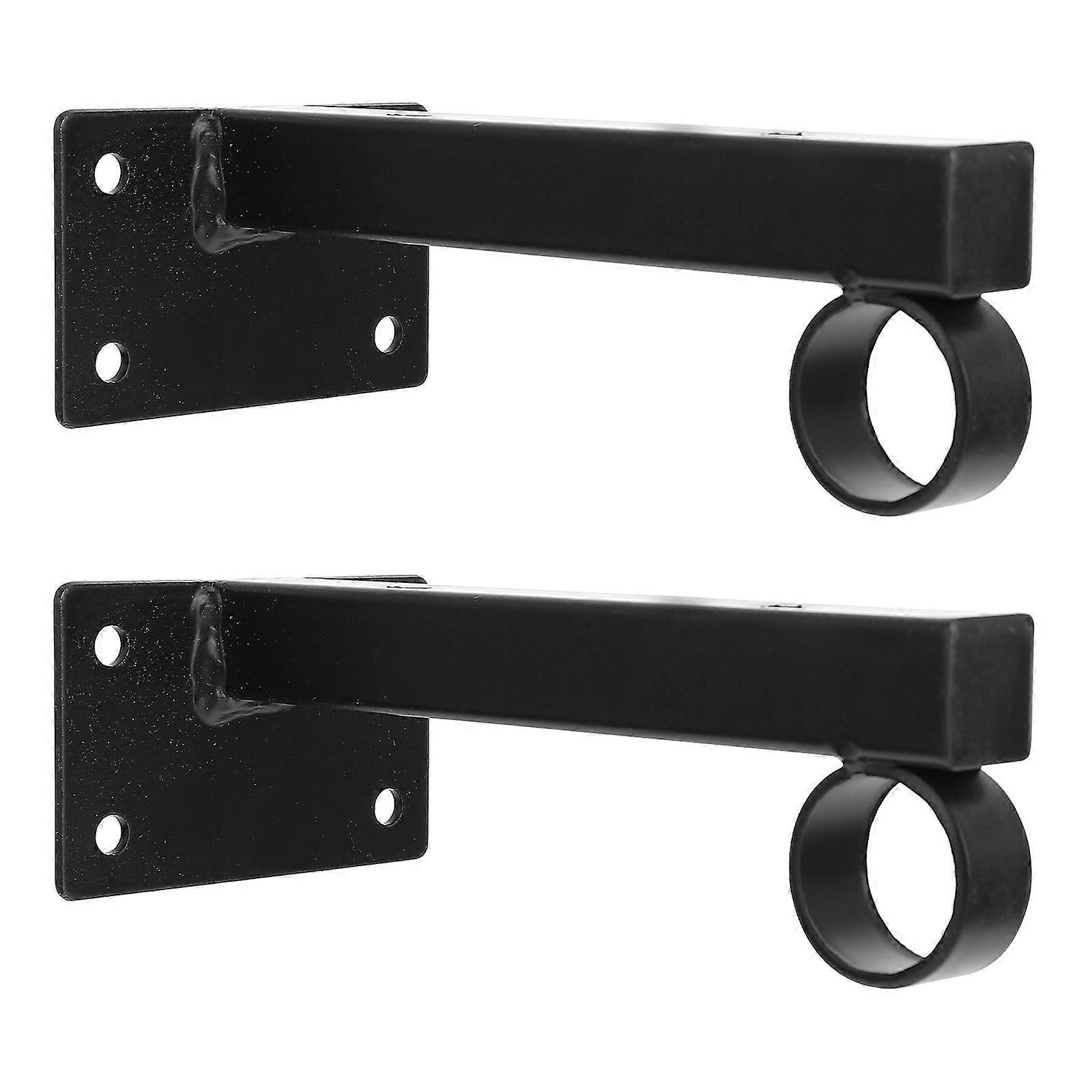 Wall Mounted Shelf Bracket Support with Circle Long Design for Floating Shelves in Home Office Kitchen Garage Modern Style Easy Installation