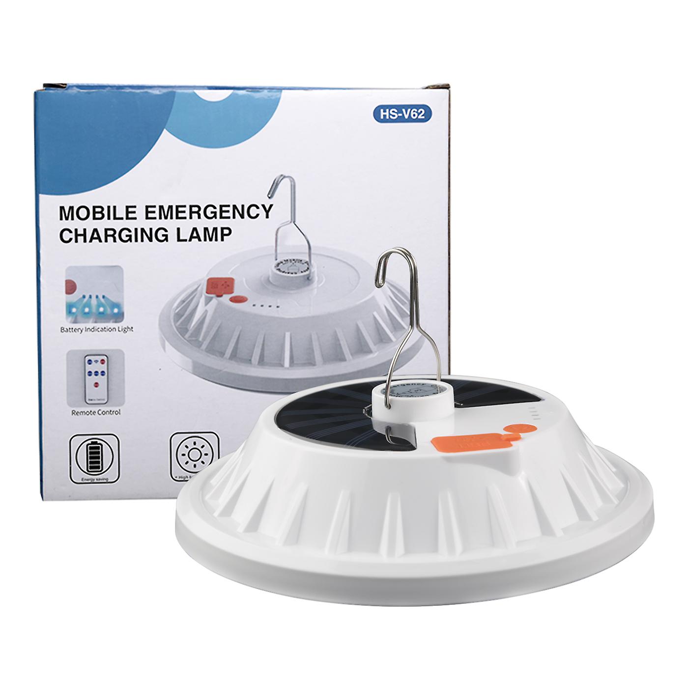 Solar Rechargeable Led Camping Light Tent Flashlight Outdoor Hiking Lantern Lamp