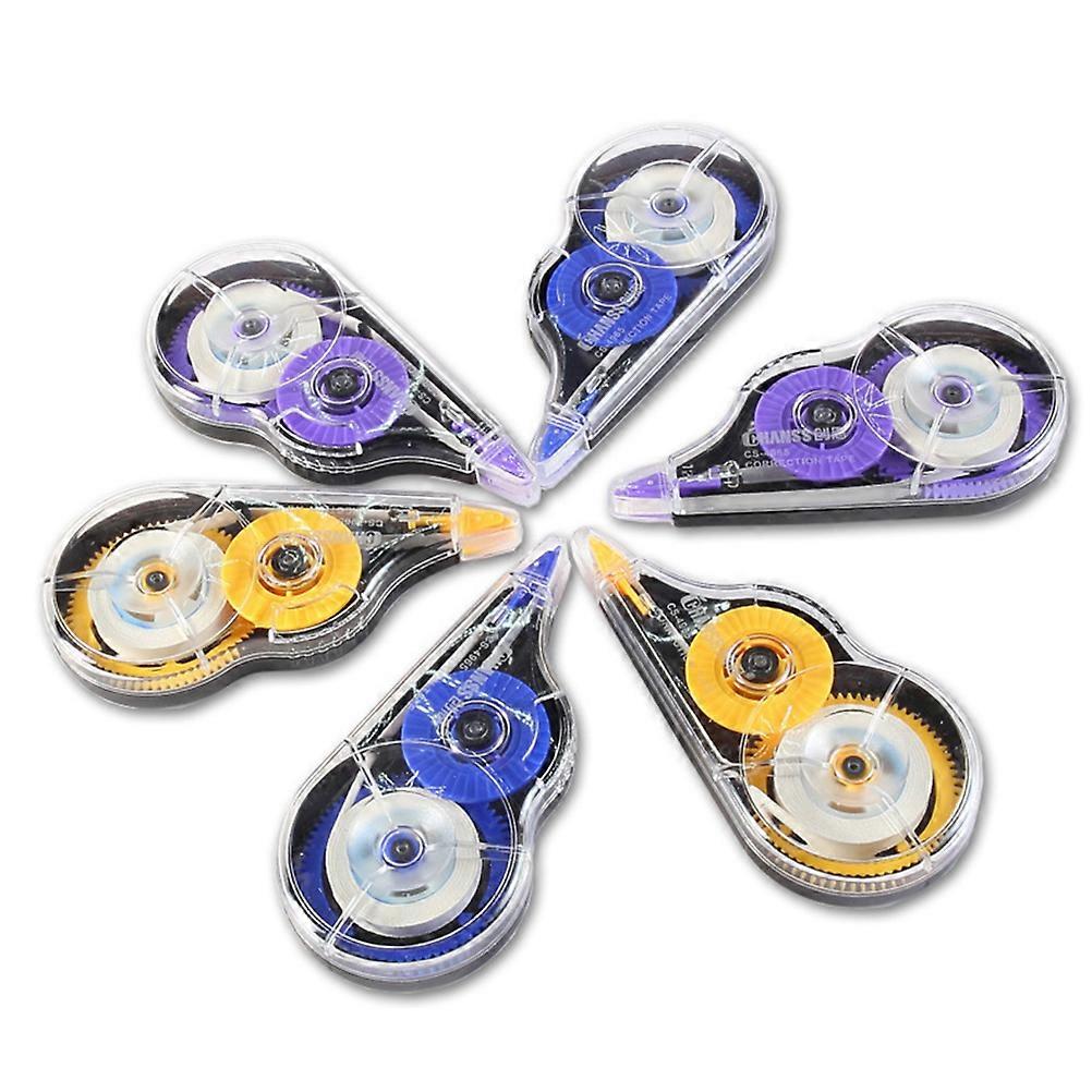 סרט תיקון לילדים סט נייר מכתבים לבית הספר 12 יחידות כחול סגול צהוב 10.00x5.00x1.00 ס"מ