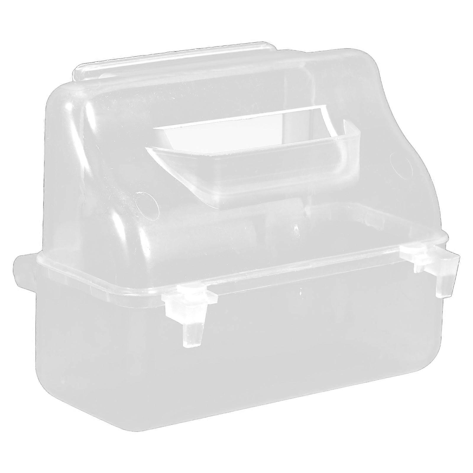 No Mess Bird Feeder Feeding Cups ABS Material Indoor Use Parrots And Pigeons 1Set