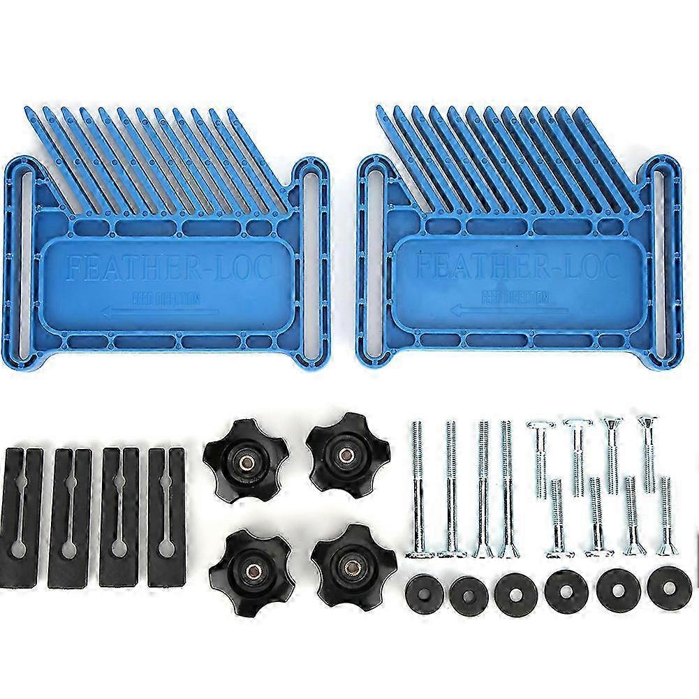 Woodworking Feather Board Inverted Square Power Tool Accessories Unique Chamfer GrooveSquare Feather Board B Style Blue Edition 0619