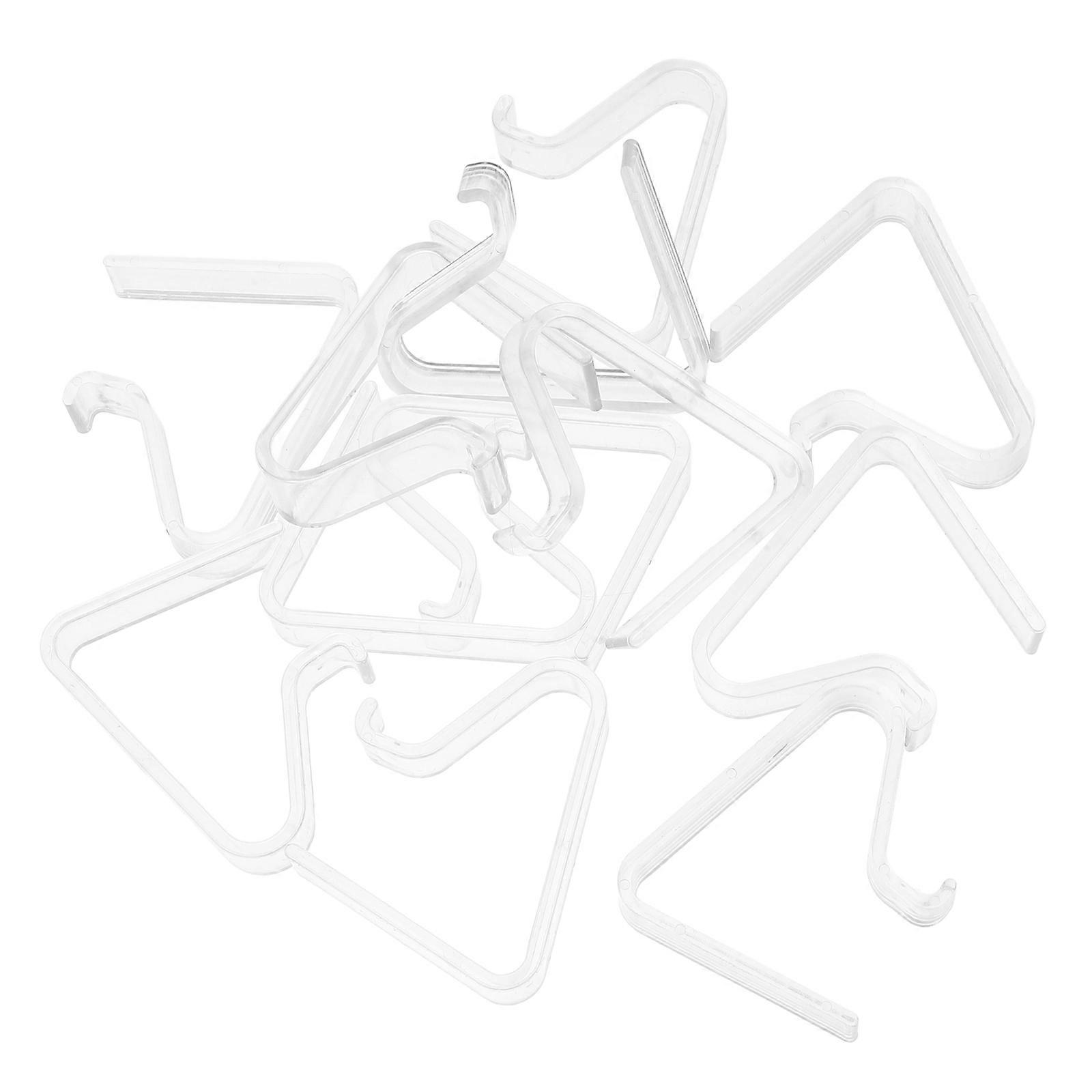 Table Cloth Cover Clips Transparent Tablecloth Clip Outdoor Use Windproof Rectangular 12Pcs