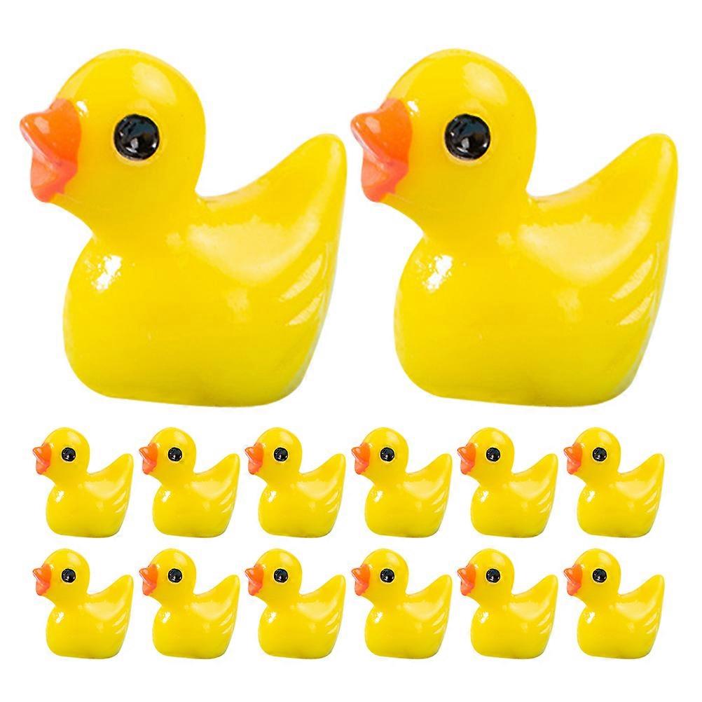 60pcs Mini Duck Figurines for Garden, Landscape, and Home Decoration – Lightweight Craft Statues for Dollhouses and Creative Ornament Displays