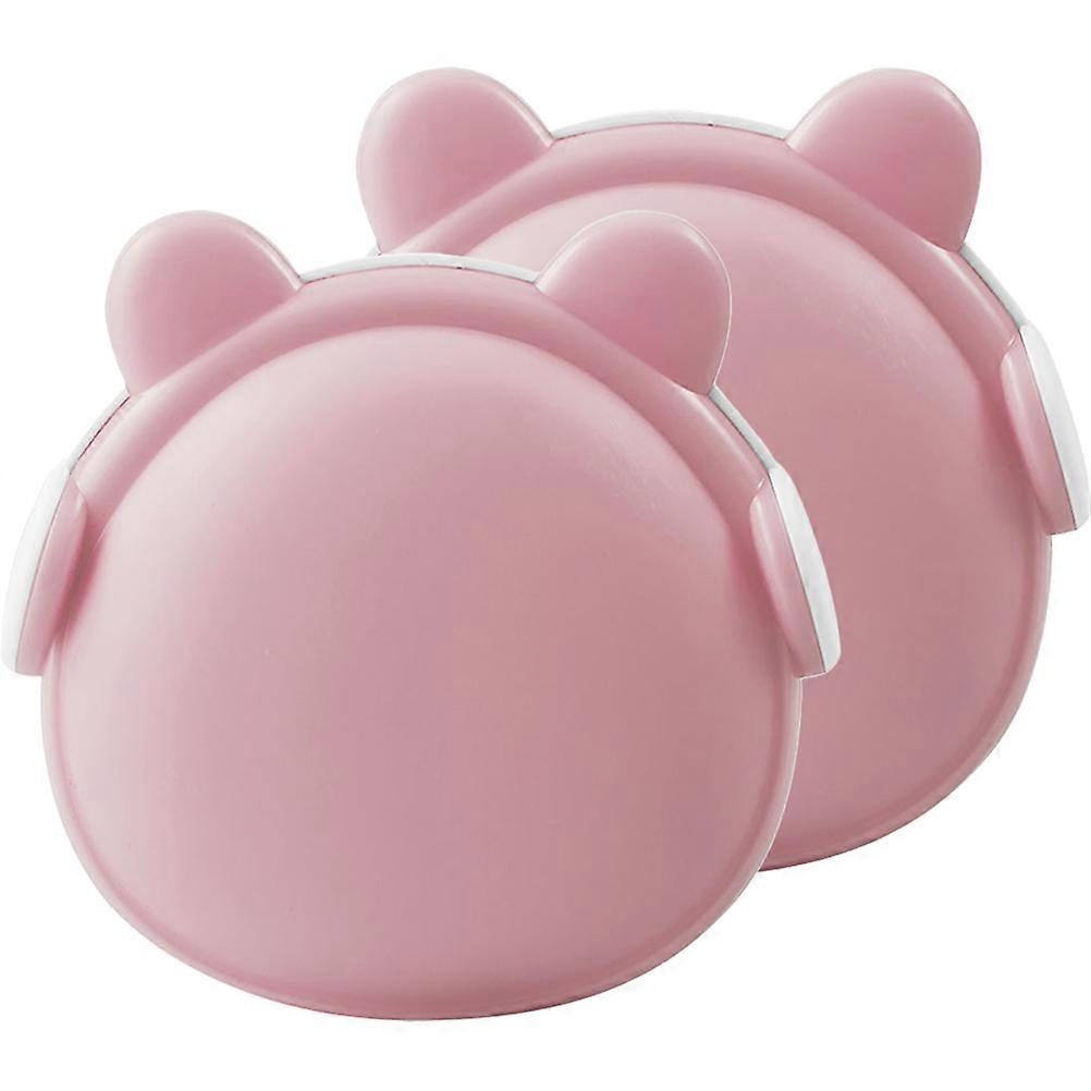 Led Bedroom Lights Night Light Square Pink 8.00X8.00X2.50CM Light Control 2Pcs