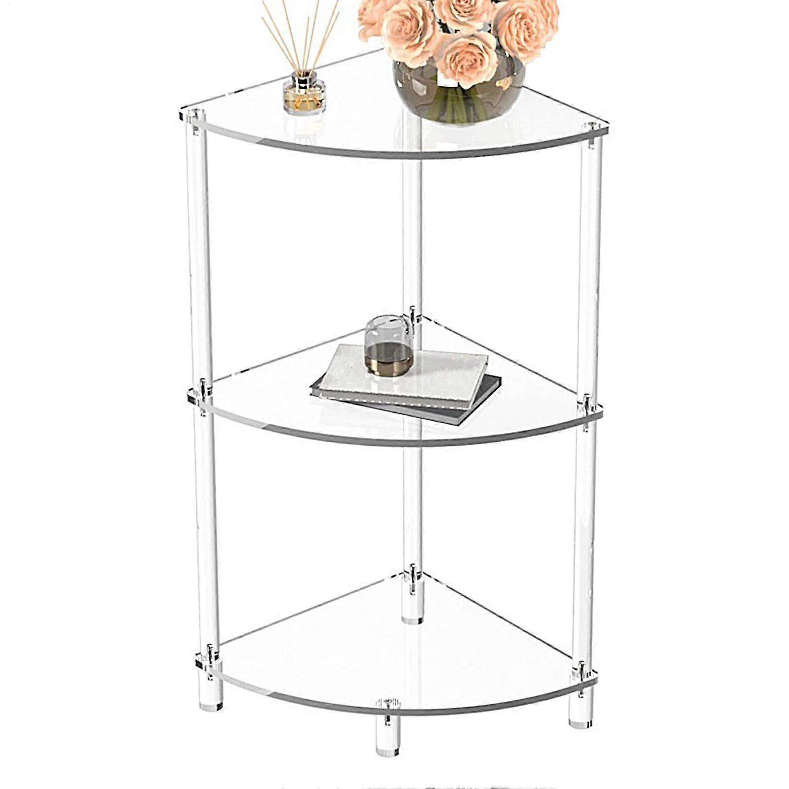 Triangle Acrylic Side Table For Bedroom