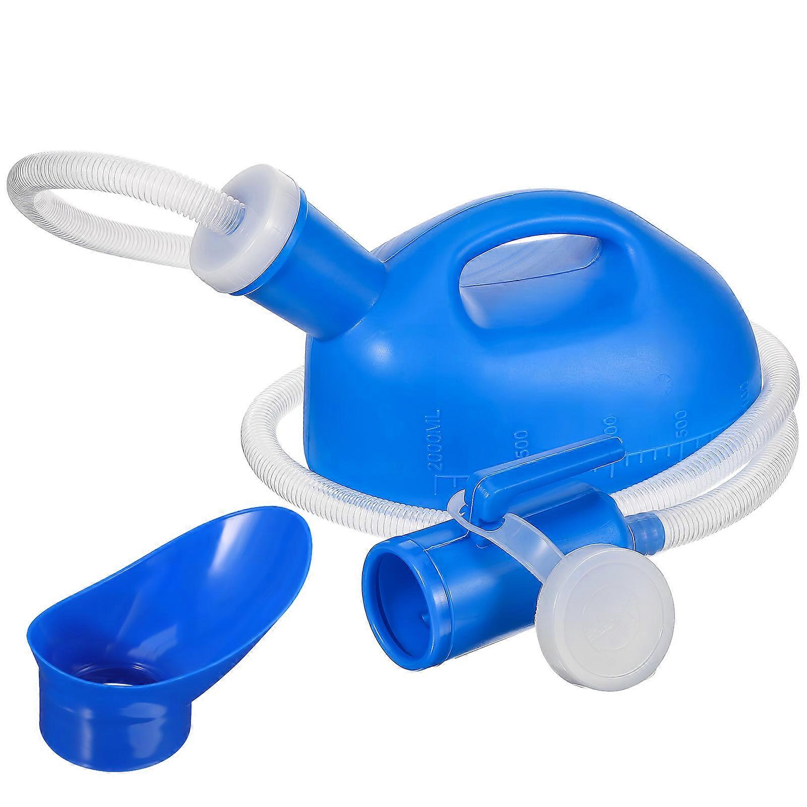 Lightweight Large Capacity Portable Women's Urinal Bottle for Travel, Camping, and Elderly Use – Includes Integrated Handle for Easy Carrying
