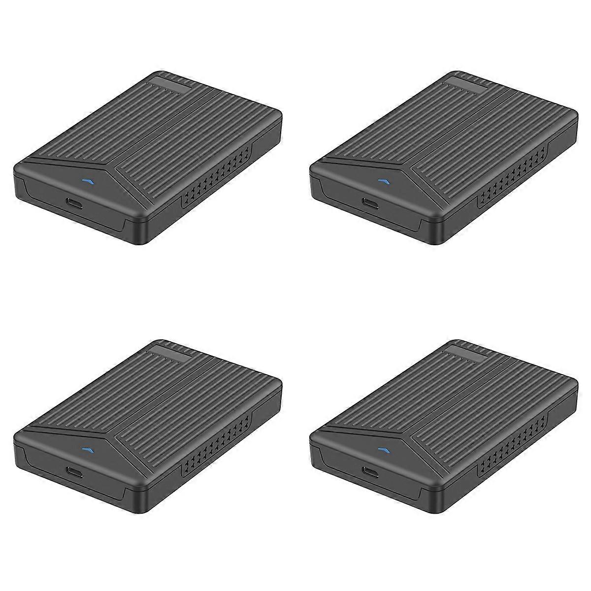 4pcs 2.5 Inch Hard Drive Enclosure USB3.1 Computer Notebook Mobile SSD Enclosure Support 15mm Hard D