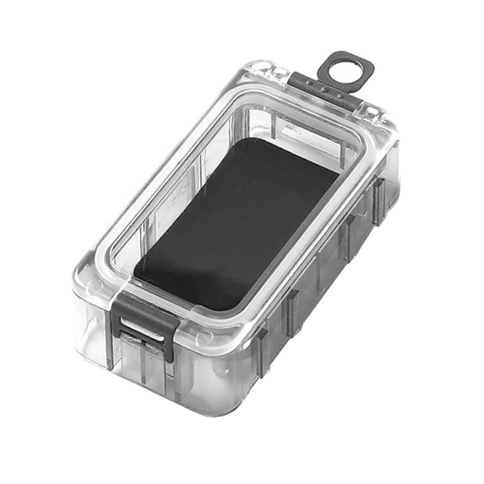 Waterproof Magnetic Luminer Tackle Box For Fishing Lures And Bait, Portable Black Tackle Storage Case, Model Luminer