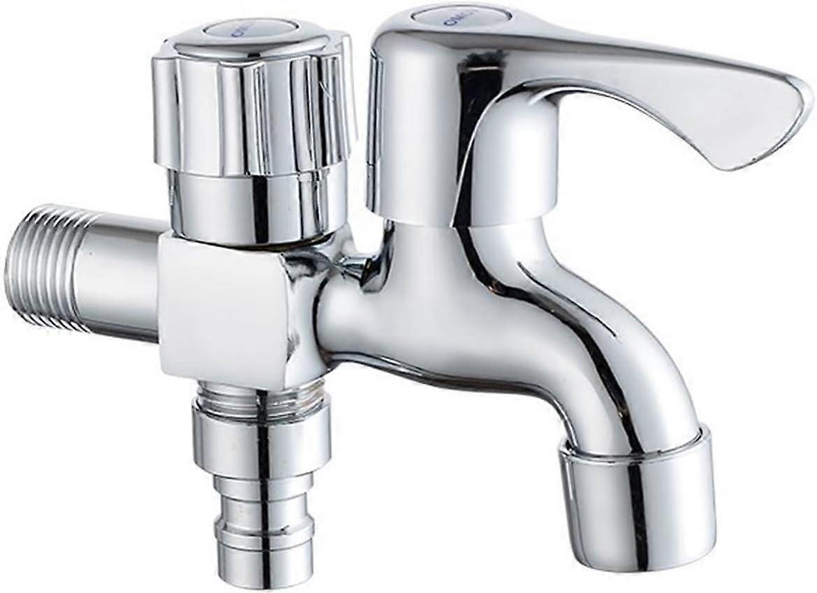 Double faucet angle valve, garden faucet, improve garden irrigation efficiency