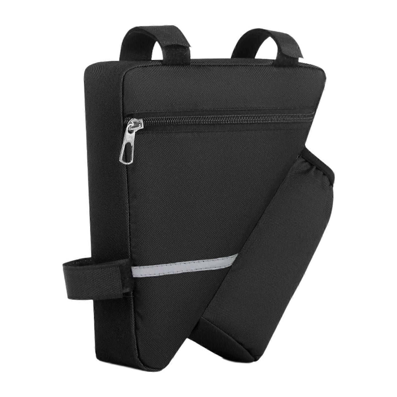Bicycle Frame Storage Bag, Waterproof Oxford Fabric Triangle Bag for Phone and Accessories, Compatible with Most Bikes
