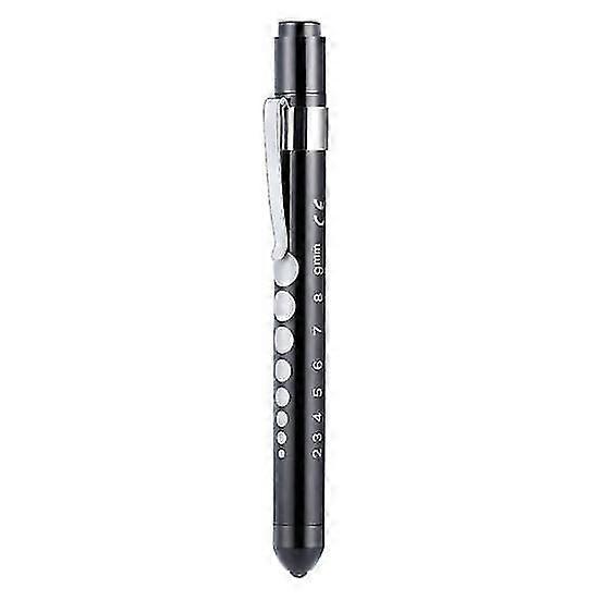 Portable Medical First Aid LED Pen Light Flashlight Torch Lamp with Pupil Gauge