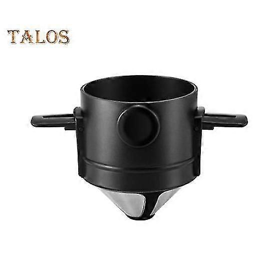 Coffee Filter Cup Reusable Portable Stainless Steel Food Grade High Temperature Resistant Anti-clog Good Filter Effect Coffee Filter Drip Mug