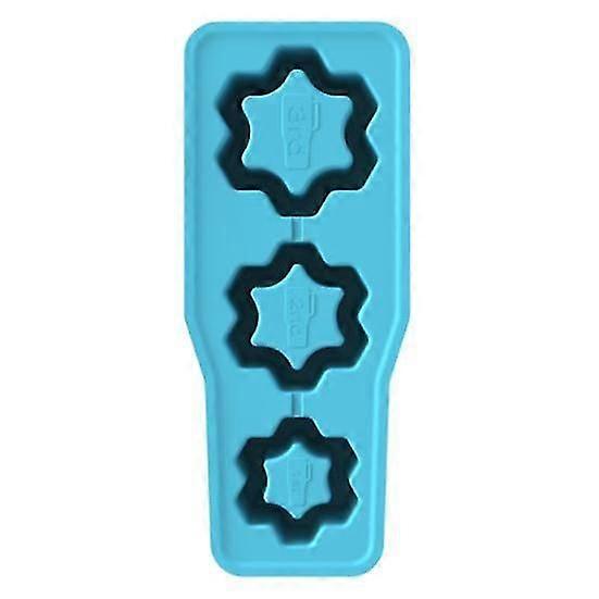 Silicone Ice Cube Mold Tray with Lid Snowflake Cup Shape Reusable Large Ice Cube Mold Food-Grade Silicone Easy to Clean Stackable Ice Tray for