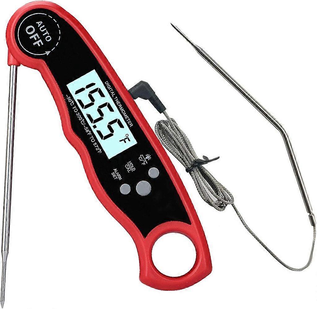 2-in-1 Meat Thermometer with Alarm Function Backlight