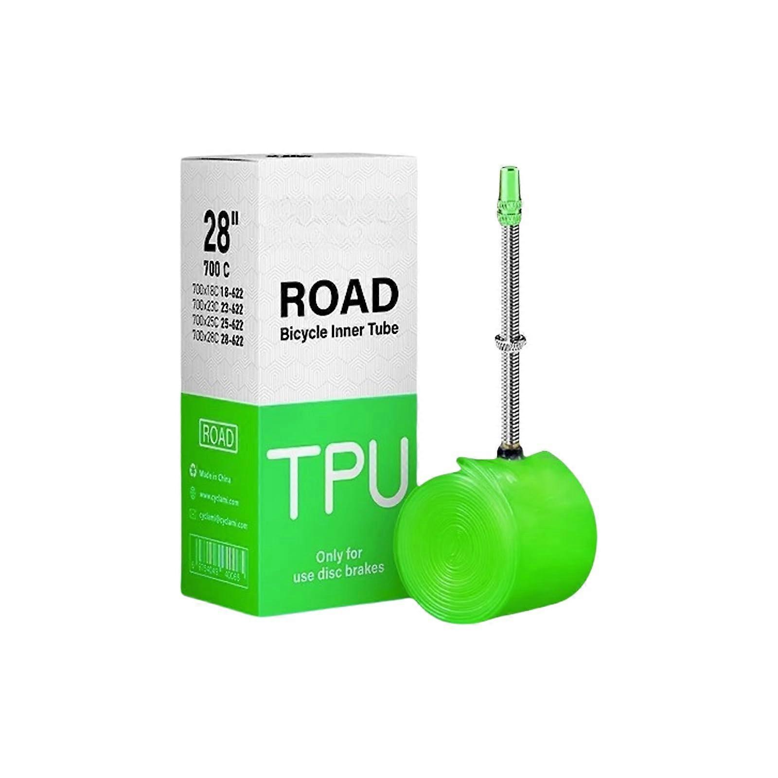 Highperformance inner tube made of thermoplastic polyurethane, punctureproof, nonslip bicycle tube for commuters in the city 700C valve, 60 mm