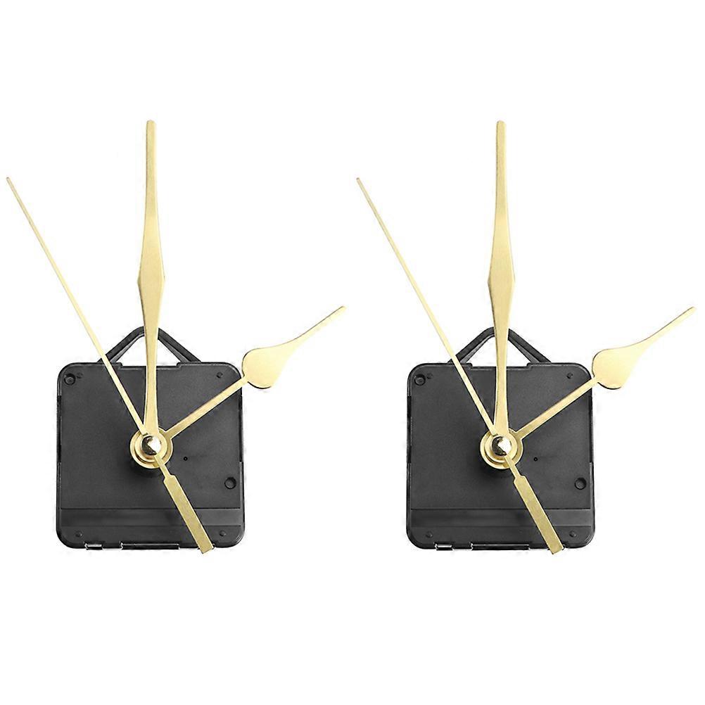 Quartz Clock Movements with Long Shaft for Clock Repair Kits Parts in Assorted Colors 2pcs